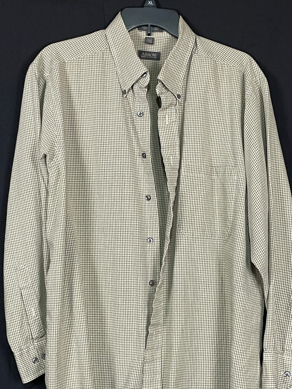 Arrow button down long sleeve Men's shirt  17.5 neck  34-35 neck